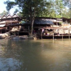 Local homes along the river.